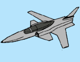Dibujo Jet pintado por manuel145