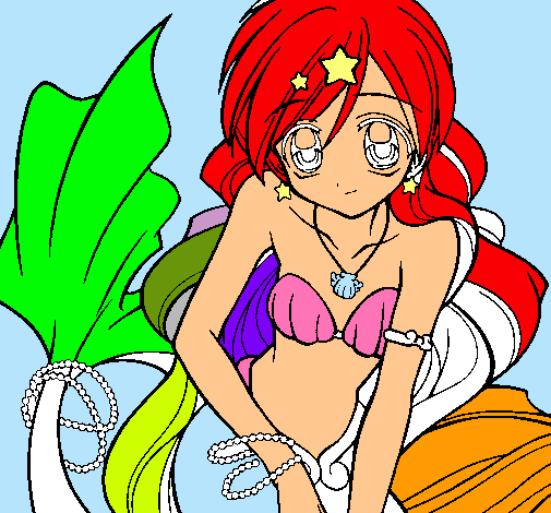 Dibujo Sirena pintado por albert46