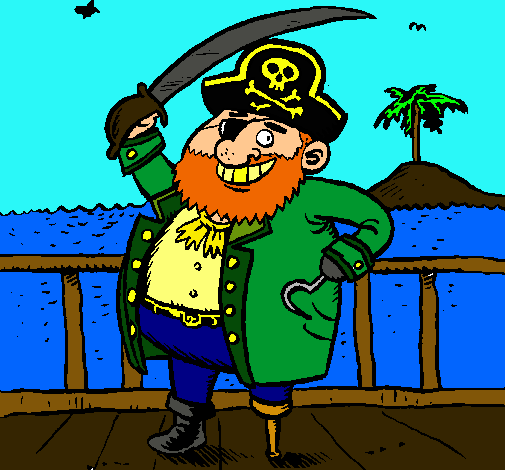 Dibujo Pirata a bordo pintado por mariawyn