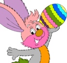 Dibujo Conejo y huevo de pascua II pintado por albert46