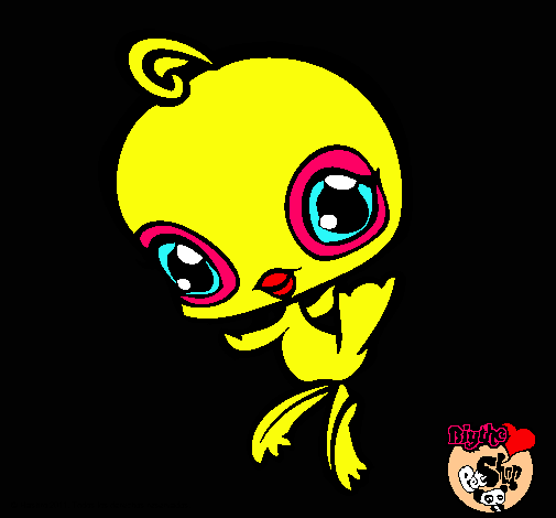 Dibujo Pajarito Littlest Pet Shop pintado por chony