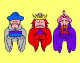 Dibujo Los Reyes Magos 4 pintado por lllllllllll