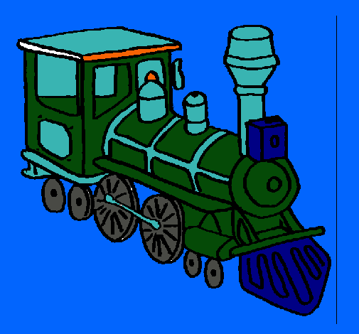 Dibujo Tren pintado por Geran