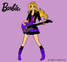 Dibujo Barbie guitarrista pintado por LOKISS14