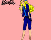 Dibujo Barbie con look casual pintado por 969556556