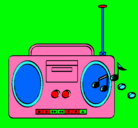 Dibujo Radio cassette 2 pintado por bebesitha