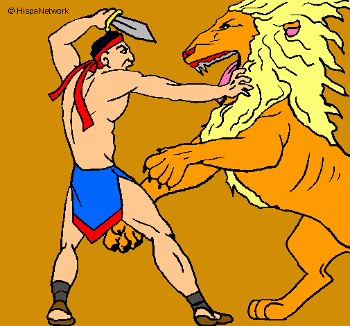 Gladiador contra león