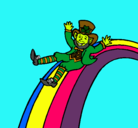 Dibujo Duende en el arco iris pintado por strellhada