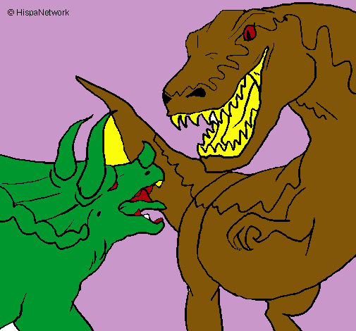 Lucha de dinosaurios