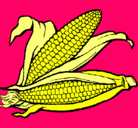 Dibujo Mazorca de maíz pintado por beker