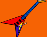 Dibujo Guitarra eléctrica II pintado por YAKZON