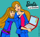 Dibujo El nuevo portátil de Barbie pintado por angelitaaaaa