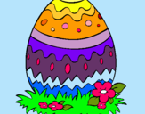 Dibujo Huevo de pascua 2 pintado por bfgdf