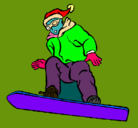 Dibujo Snowboard pintado por IEONARDO