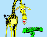 Dibujo Madagascar 2 Melman pintado por YAKZON