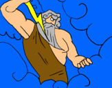 Dibujo Dios Zeus pintado por aaaaannnnna