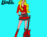 Dibujo Barbie rockera pintado por aina78