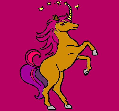 Dibujo Unicornio pintado por alfredoz