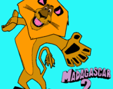 Dibujo Madagascar 2 Alex 2 pintado por obando