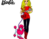 Dibujo Barbie con sus mascotas pintado por 455465