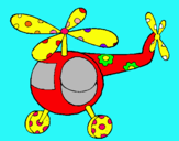 Dibujo Helicóptero adornado pintado por yerxon