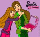 Dibujo El nuevo portátil de Barbie pintado por mooda