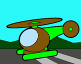 Dibujo Helicóptero pequeño pintado por nilka