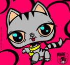 Dibujo Gatito Littlest Pet Shop pintado por natiit