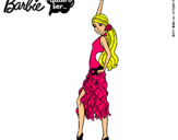 Dibujo Barbie flamenca pintado por ssooffii