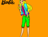 Dibujo Barbie con look casual pintado por ales7