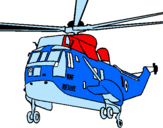 Dibujo Helicóptero al rescate pintado por yonci