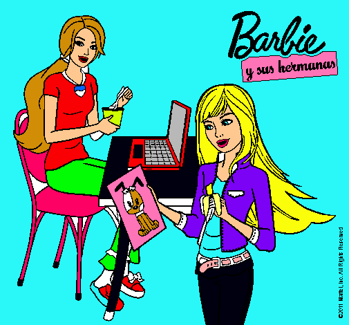 Dibujo De Barbie Y Su Hermana Merendando Pintado Por Lunalunita En Porn Sex Picture