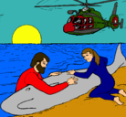 Dibujo Rescate ballena pintado por ferchaa