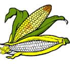 Dibujo Mazorca de maíz pintado por fofo4