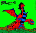 Dibujo Imaginext 9 pintado por colon