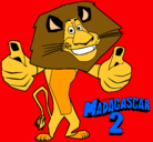 Dibujo Madagascar 2 Alex pintado por hjgxgjfhjgh 