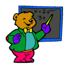 Dibujo Profesor oso pintado por bubit