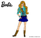 Dibujo Barbie juvenil pintado por simis