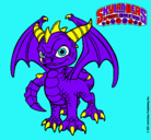 Dibujo Spyro pintado por jups