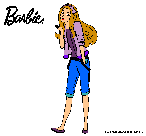 Barbie con look casual