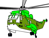 Dibujo Helicóptero al rescate pintado por bigotes