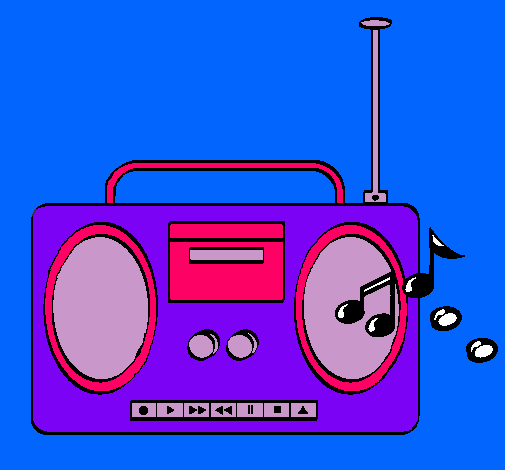 Dibujo Radio cassette 2 pintado por ferchaa