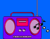 Dibujo Radio cassette 2 pintado por ferchaa