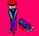 Dibujo Jugador de golf II pintado por sarita123