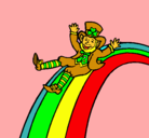 Dibujo Duende en el arco iris pintado por zaldibar