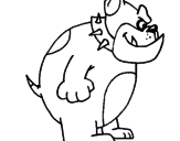 Dibujo Bulldog inglés pintado por m10m12