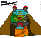 Dibujo Imaginext 12 pintado por lutre