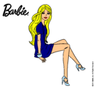 Dibujo Barbie sentada pintado por  6865685