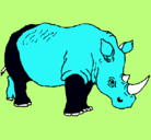 Dibujo Rinoceronte pintado por zelal