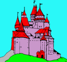 Dibujo Castillo medieval pintado por adriana395
